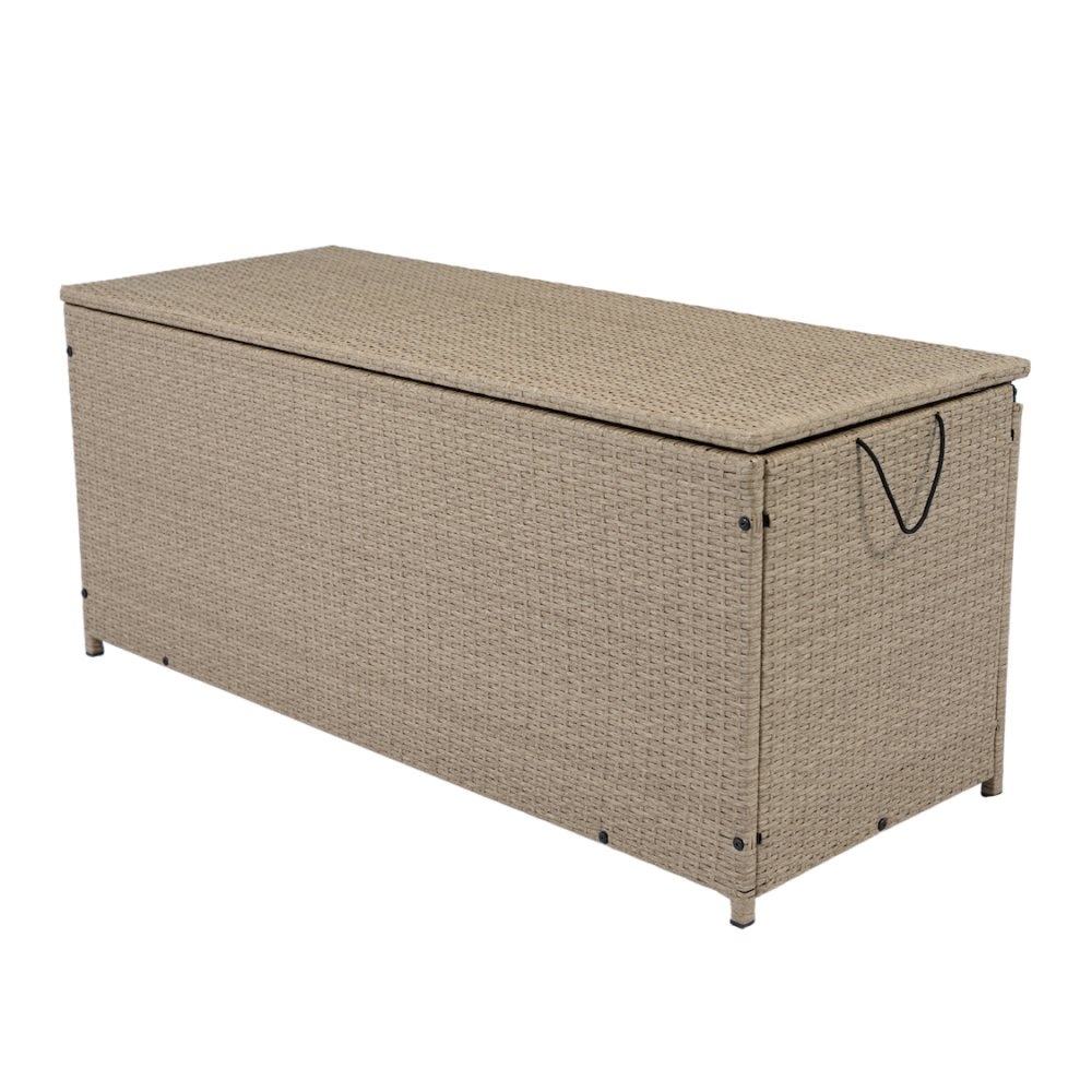 1602473-1 Synthetic rattan cushion box | 420L | Beige