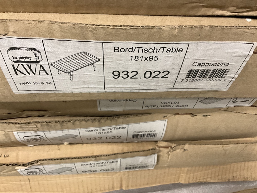 1473852-2 4 st Nya Tik färgade Trädgårdsbord