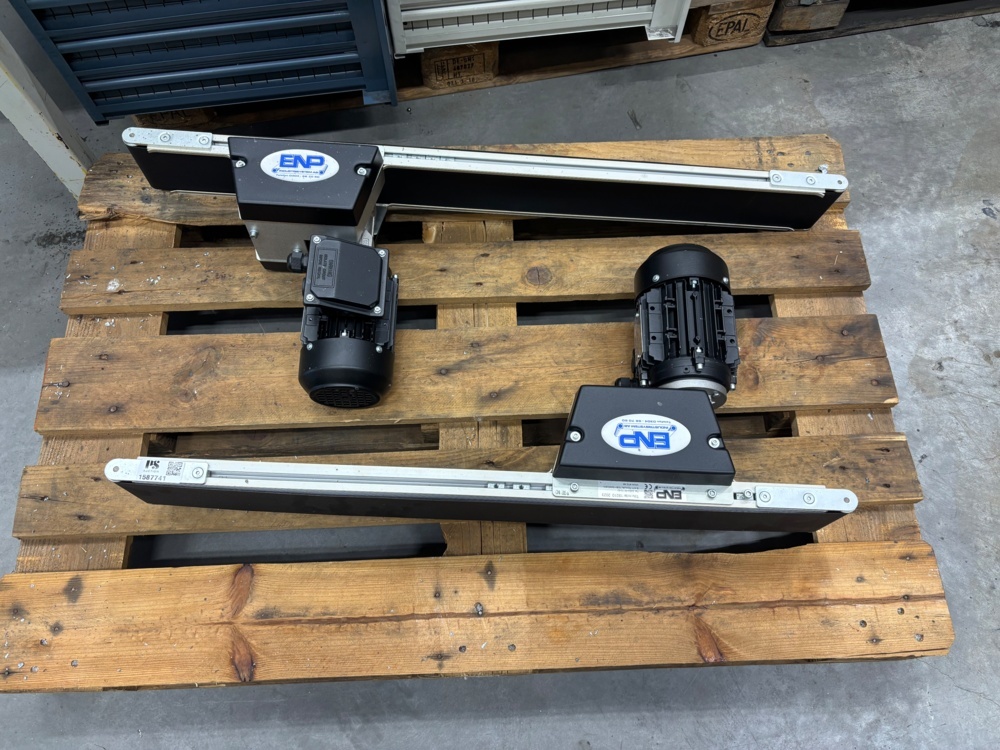 1563559-1 2 conveyor belts - ENP with Busck motors