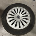 1600225-2 Däck på plåtfälg 4 st