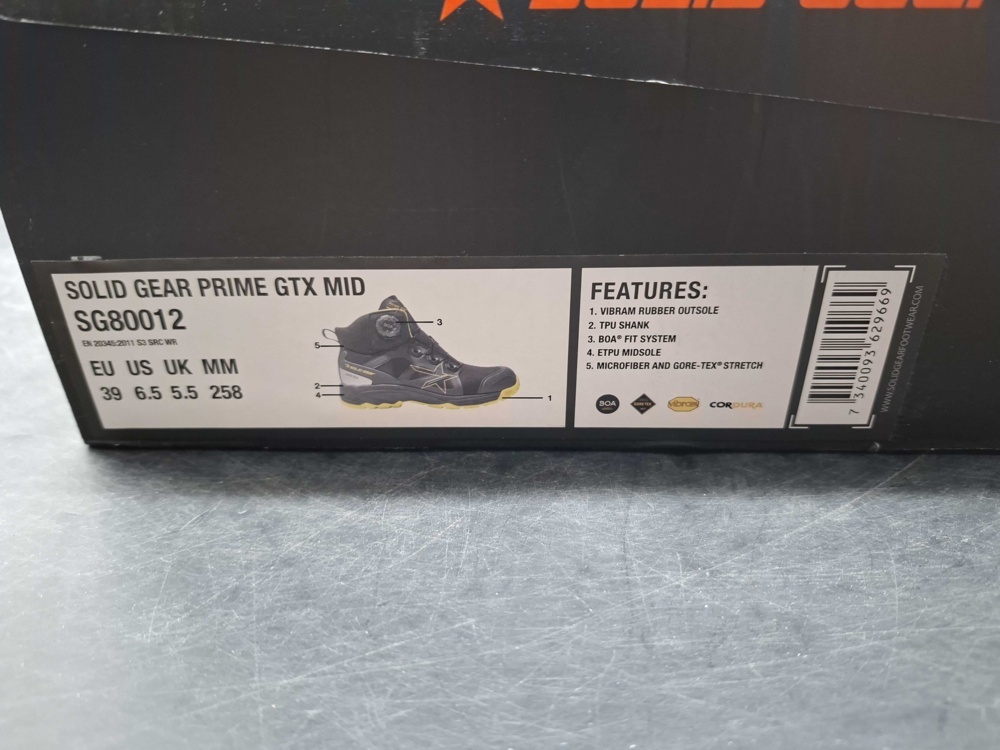 1602896-2 Skyddskängor - Solid Gear, Prime GTX Mid, stl 39