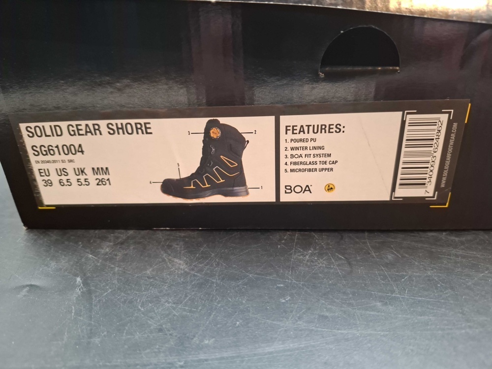 1602901-2 Skyddskängor - Solid Gear, Shore, stl 39
