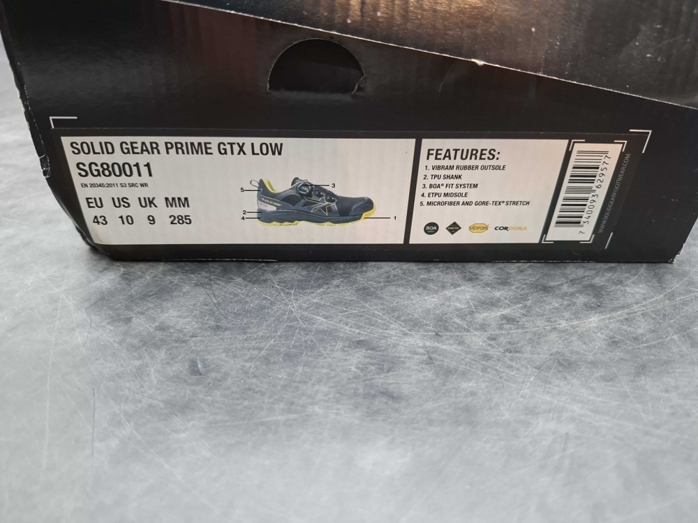 1603454-2 Skyddsskor - Solid Gear, Prime GTX Low, stl 43
