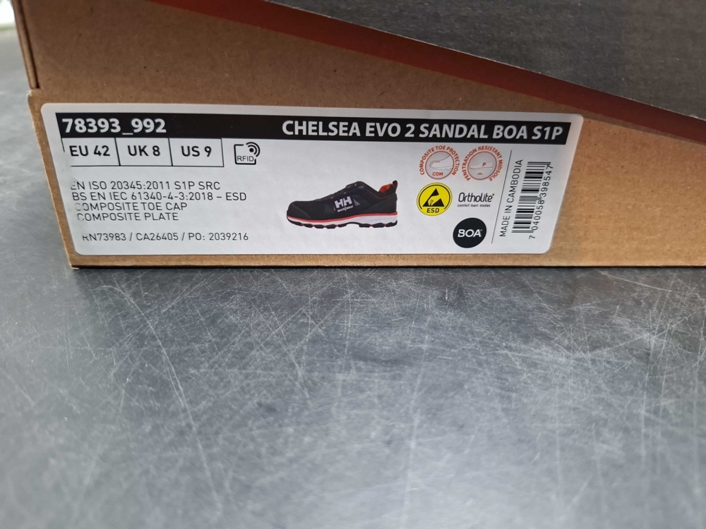 1603455-2 Skyddssandaler - Helly Hansen, Chelsea Evo 2 Sandal BOA S1P, stl 42