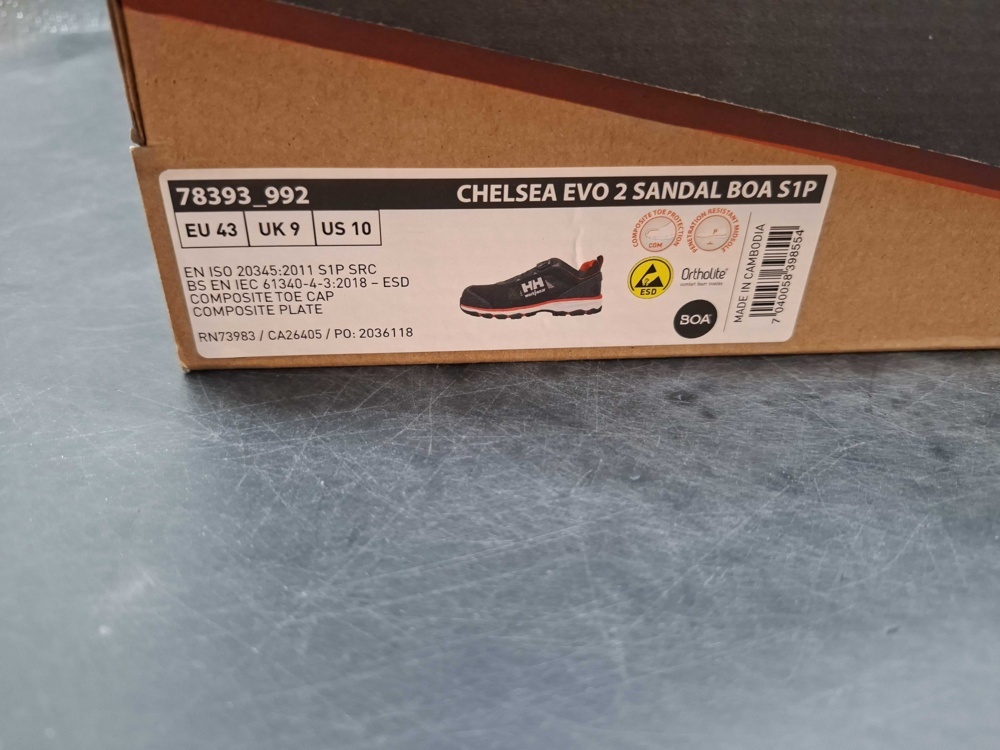1603458-2 Skyddssandaler - Helly Hansen, Chelsea Evo 2 Sandal BOA S1P, stl 43