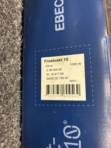 1602749-3 Frostvakt Ebeco 10 - 100m (1000W)