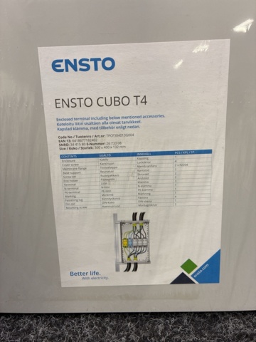 1602750-3 Skarvlåda Ensto Cubo T4