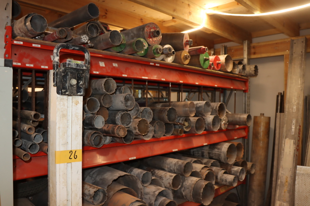 1603730-1 Wire saw Pellegrini TDI 25 + large batch of crowns and blades