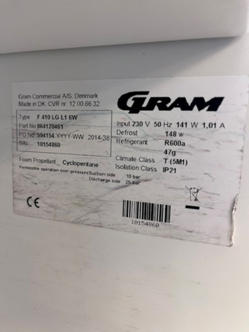 1603735-5 Gram Compact Frys F 410 LG L1