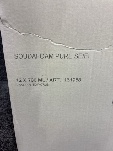 1602779-6 11 st Fogskum SOUDAL Soudafoam PURe 700 ml