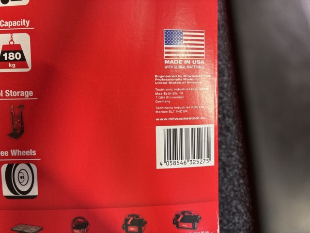 1602783-12 Transportkärra Milwaukee 4932472131 Packout