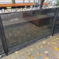 1576495-4 Vindskydd höj- och sänkbara i glas 9 st