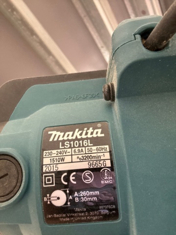 1600248-5 Kap- och geringssåg med arbetsbord - Makita LS1016L