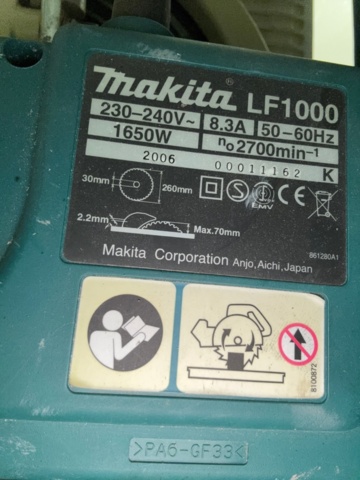 1600249-5 Bordssåg - Makita LF1000
