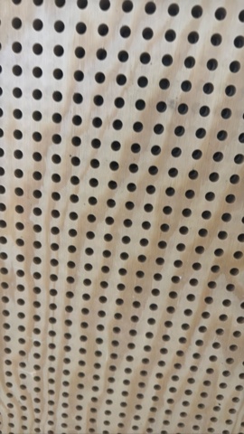 1603761-4 Perforerad akustikpanel i trä - 11 st - L:1200 mm B:1200 mm T:11 mm, 18,72 m²