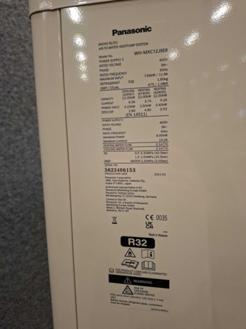 1602787-12 Luft-vatten-värmepump Panasonic Monoblock WH-MXC12J9E8