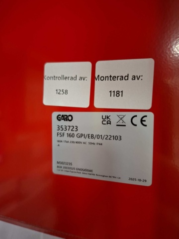 1602788-8 Undercentral Garo GPI FSF160