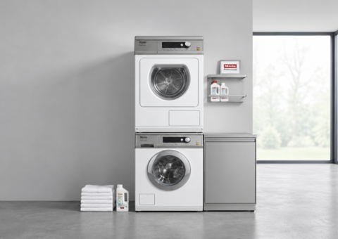 Tvätt- och torkpelare Miele Professional PW 6055 Vario / PT 7136 Vario - 1 set