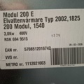 1602789-10 Golvstående elvattenvärmare Metro Therm Modul 200 E