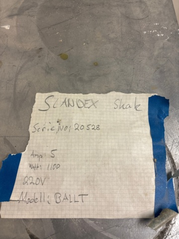 1600254-4 Blandnings-/skakmaskin - Scandex Shake BALLT