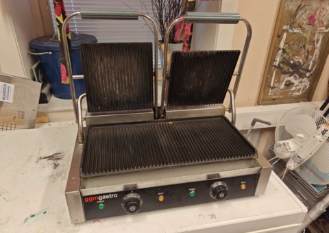 Dubbel klämgrill GGM Gastro KGKB300