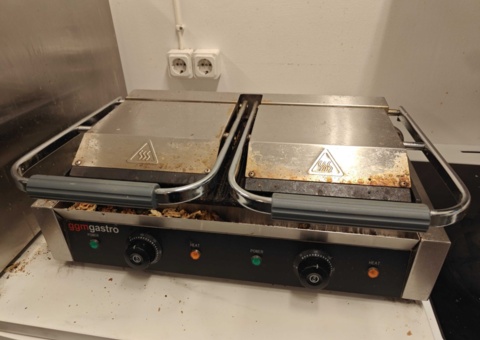 Dubbel klämgrill GGM Gastro KGKB300