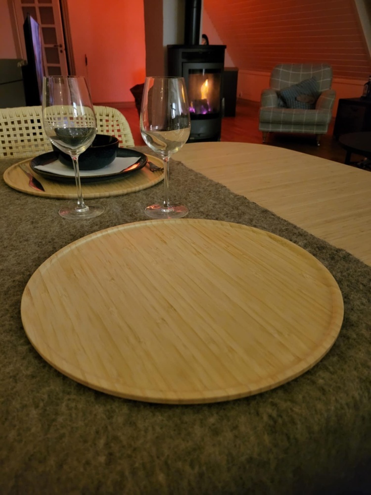 1524802-1 Parti med nya/oanvända pizzatallrikar i bambu - 800 st