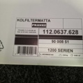 1602800-5 2 st Kolfiltermattor Franke 1200 Classic 449x294mm
