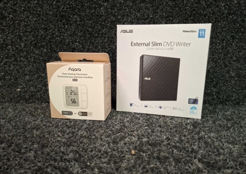 DVD Writer Asus & Floor Heating Thermostat Aqara
