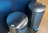 1548305 Pedalhinkar/avfallskärl 2 st i rostfritt stål - Brabantia