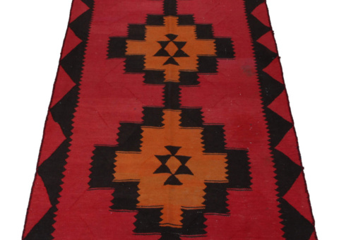 Hand-knotted Persian rug - Azerbajdzjan Kilim, 140 x 361 cm