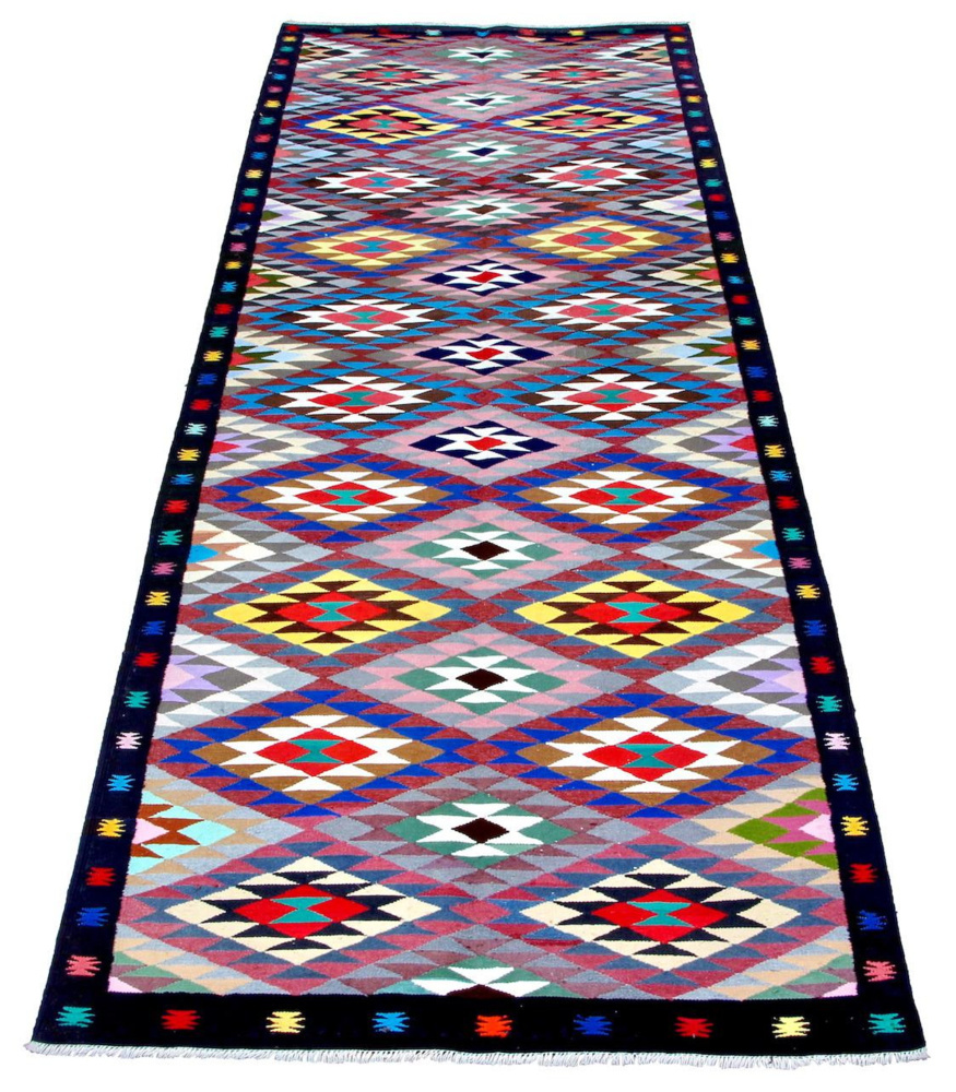 1604003-1 Hand-knotted Persian rug - Azerbajdzjan Kilim, 142 x 386 cm