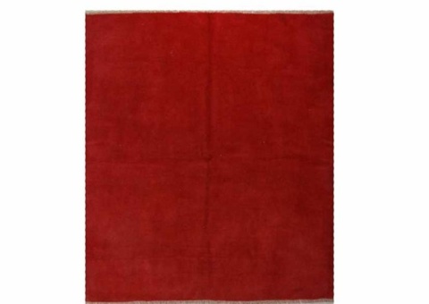 Hand-knotted Persian rug - Gabbeh Shiraz, wool, red, 160 x 188 cm