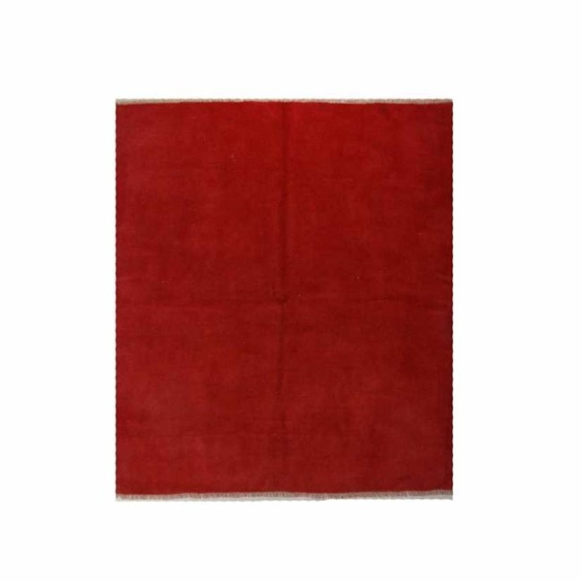 1604007-1 Hand-knotted Persian rug - Gabbeh Shiraz, wool, red, 160 x 188 cm