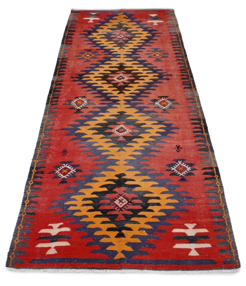 1604009-1 Hand-knotted Persian rug - Meshkin Shahr Kilim, 156 x 393 cm
