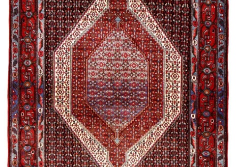 Hand-knotted Persian rug - Senneh, 126 x 166 cm