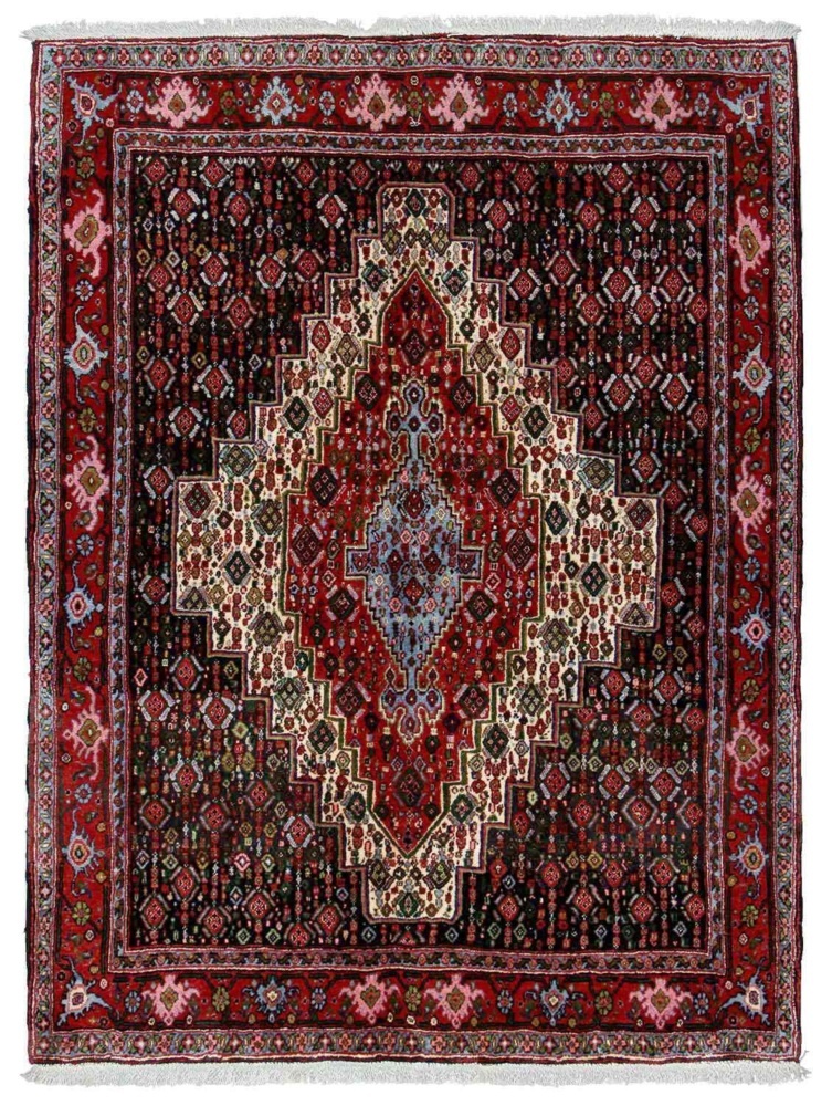 1604012-1 Hand-knotted Persian rug - Senneh, 135 x 175 cm