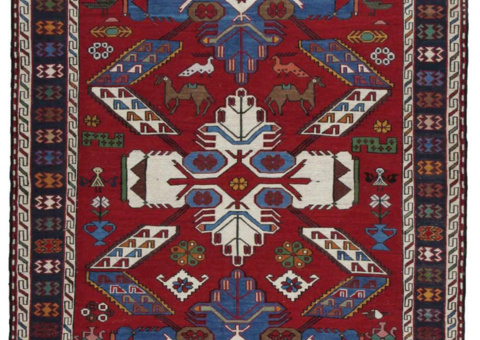 Hand-knotted Persian rug - Varni Ardebil Kilim, 150 x 205 cm