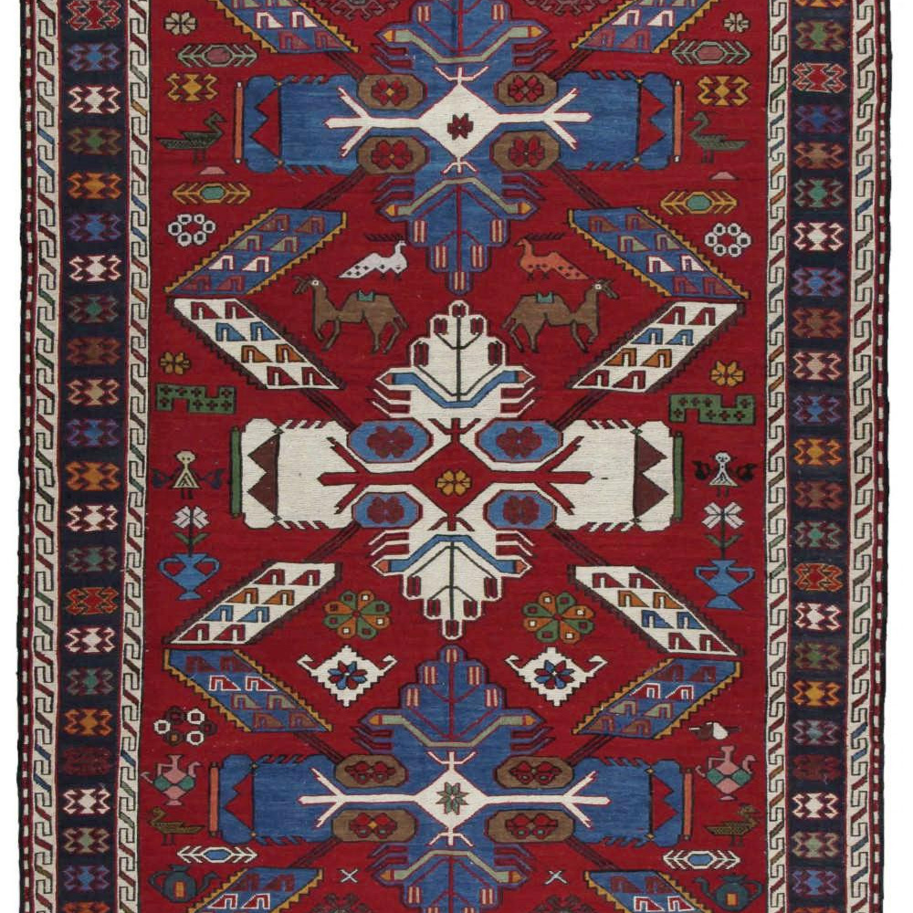 1604015-1 Hand-knotted Persian rug - Varni Ardebil Kilim, 150 x 205 cm