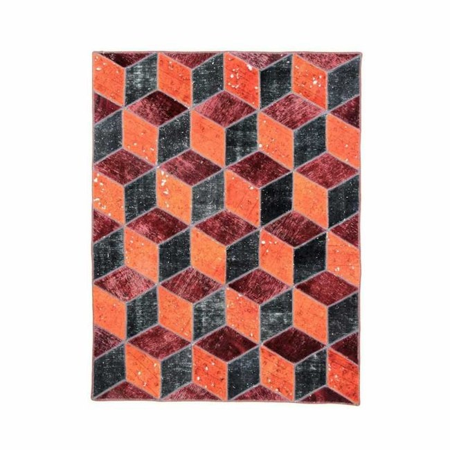 1604017-1 Hand-knotted Persian patchwork rug, 132 x 189 cm