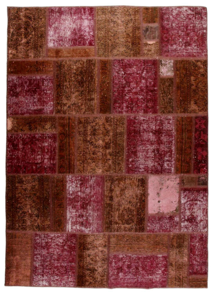 1604018-1 Hand-knotted Persian patchwork rug, 168 x 237 cm