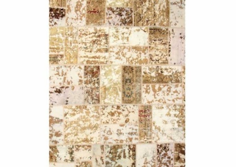 Hand-knotted Persian patchwork rug - Tabriz, 170 x 232 cm