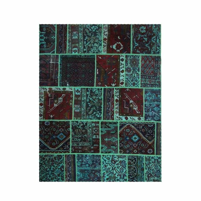 1604030-1 Hand-knotted Persian patchwork rug - Wool/yarn, 167 x 220 cm