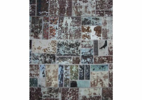 Hand-knotted Persian patchwork rug - Wool/yarn, 169 x 232 cm