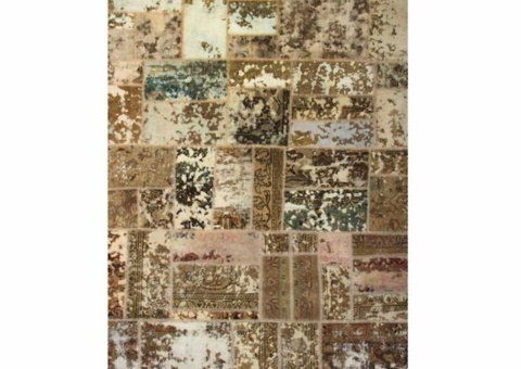 Hand-knotted Persian patchwork rug - Wool/yarn, 169 x 235 cm