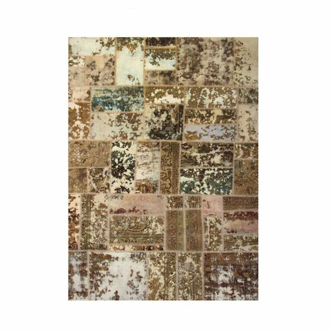 1604032-1 Hand-knotted Persian patchwork rug - Wool/yarn, 169 x 235 cm