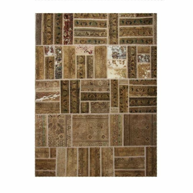 1604034-1 Hand-knotted Persian patchwork rug - Wool/yarn, 170 x 225 cm