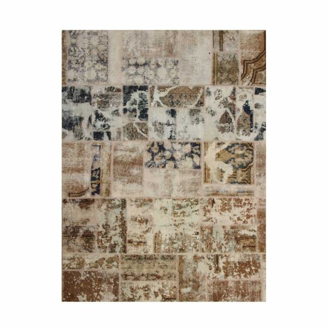 1604035-1 Hand-knotted Persian patchwork rug - Wool/yarn, 170 x 227 cm