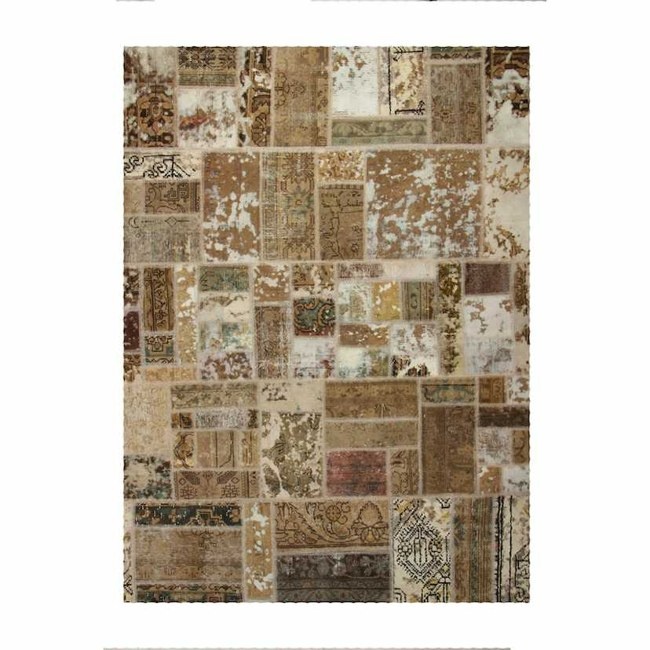 1604036-1 Hand-knotted Persian patchwork rug - Wool/yarn, 173 x 238 cm