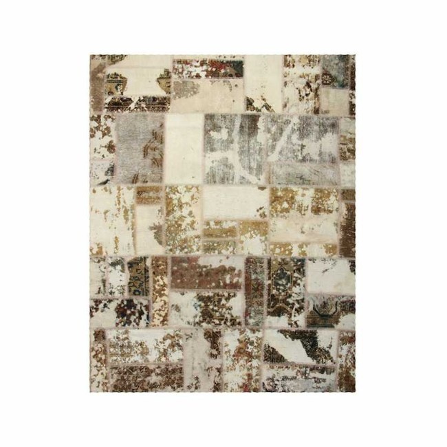 1604037-1 Hand-knotted Persian patchwork rug - Wool/yarn, 175 x 220 cm